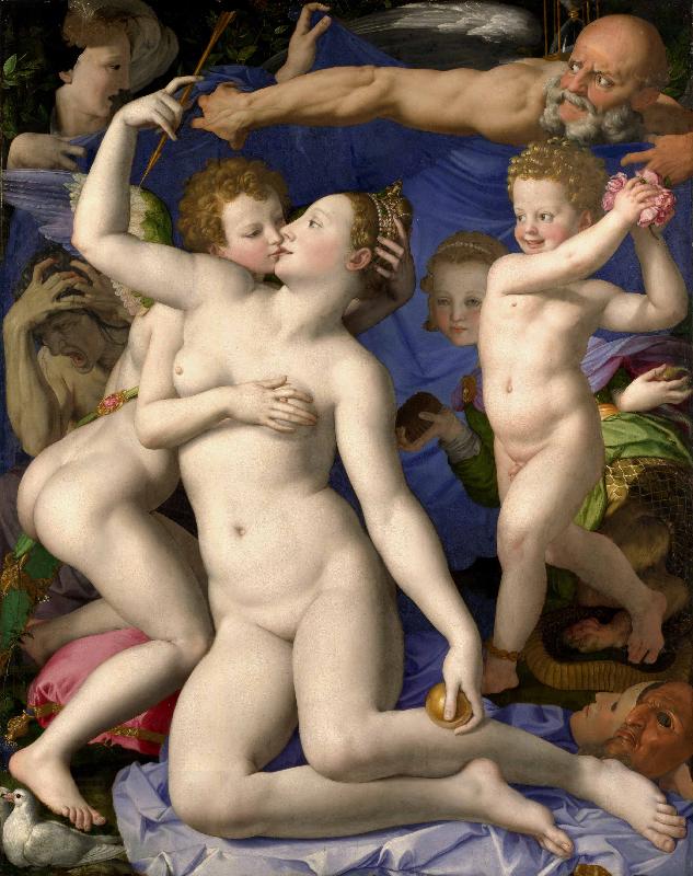 Agnolo Bronzino Venus Cupid Folly and Time China oil painting art